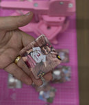 Boton quadrado personalizado imã magnético lembranças fotos