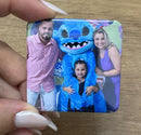 Boton quadrado personalizado imã magnético lembranças fotos